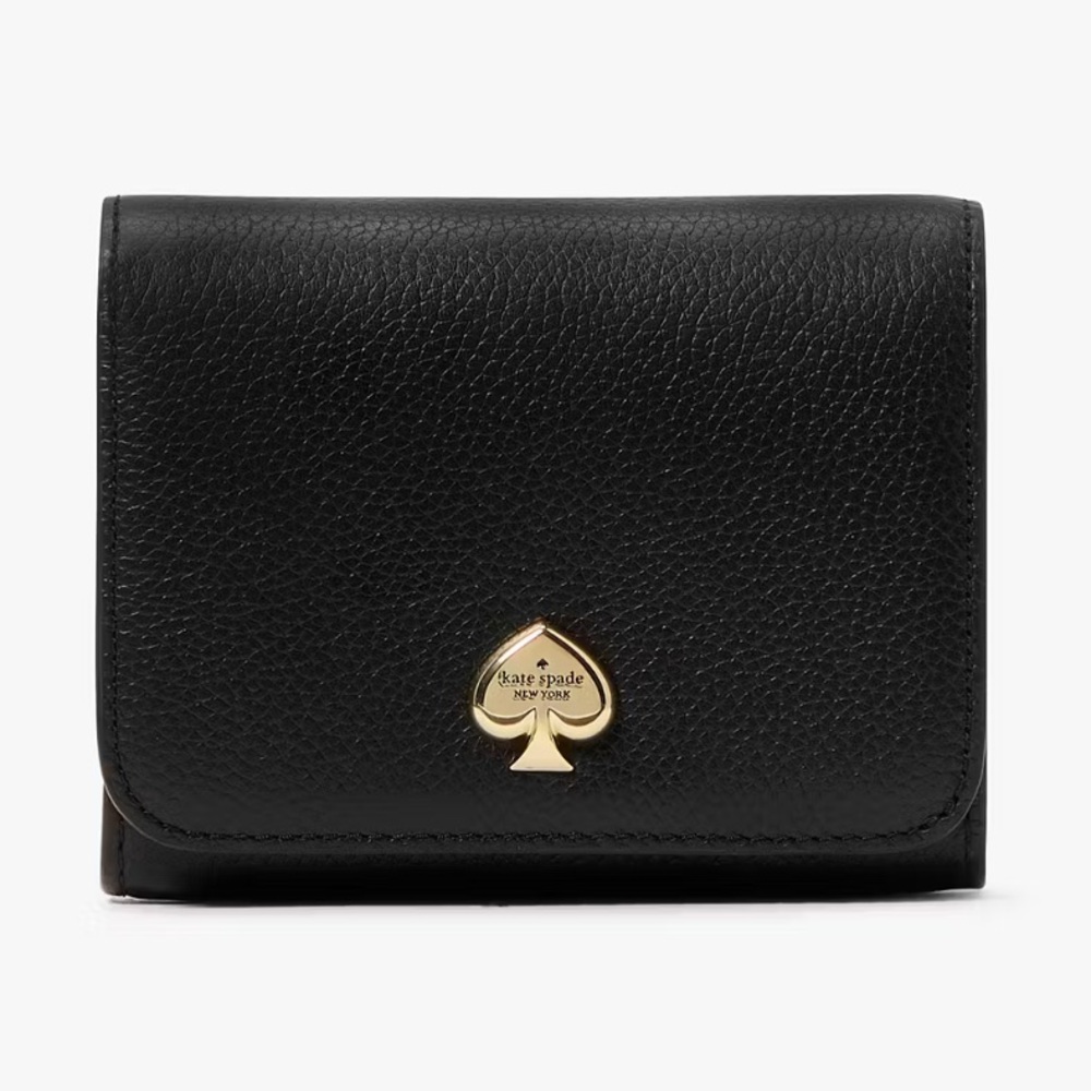 Kate Spade Black Wallet with Gold Accent